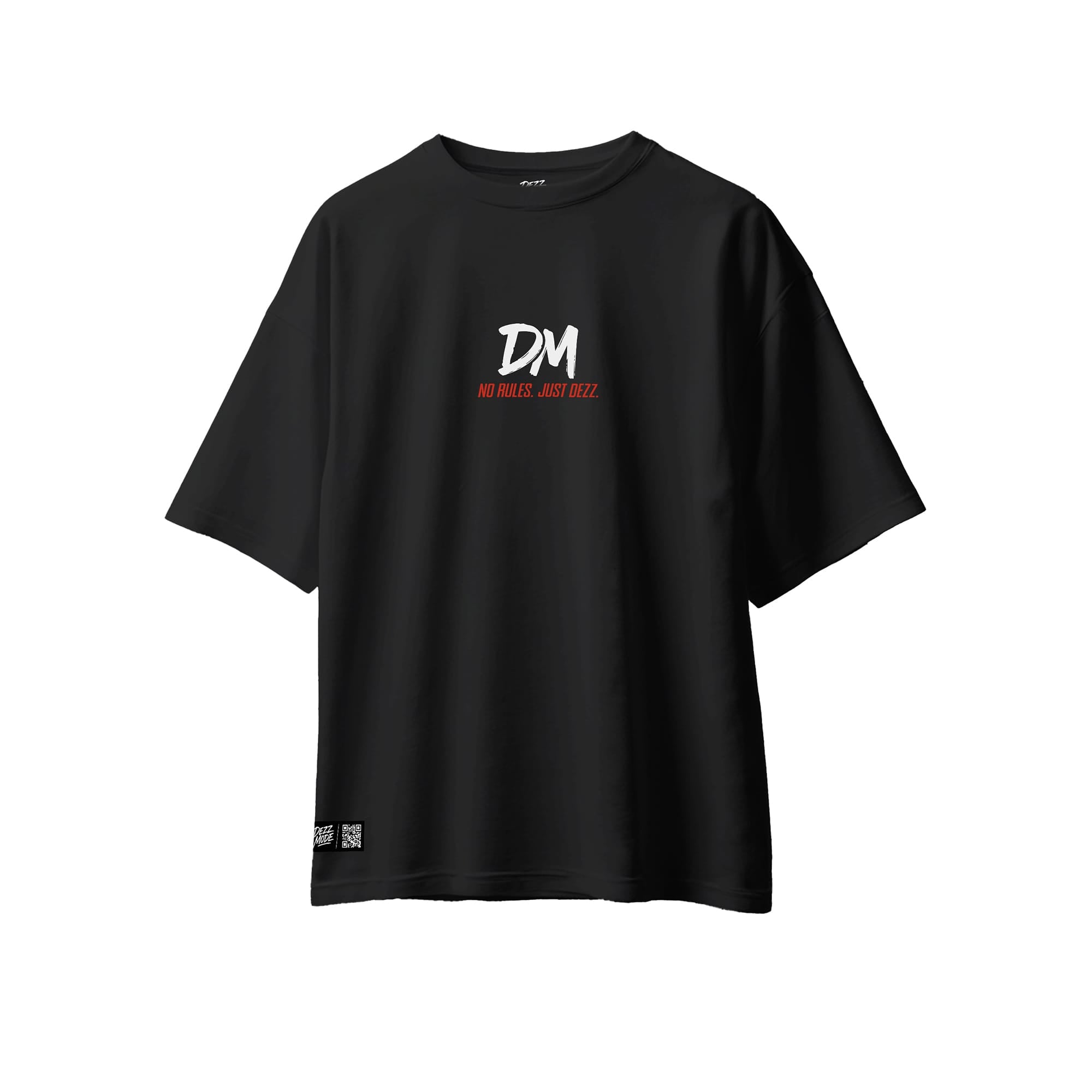 DM NO RULES JUST DEZZ BLACK (OVERSIZE TEE)