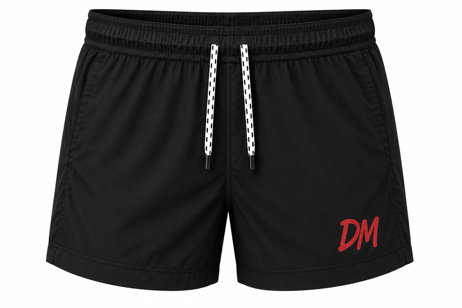 DM SHORT DARK BLACK/RED